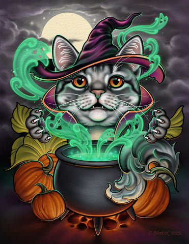 Halloween Cat - Witch